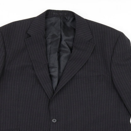 Mens UK Size 46 Preworn Regular Grey Suit Jacket