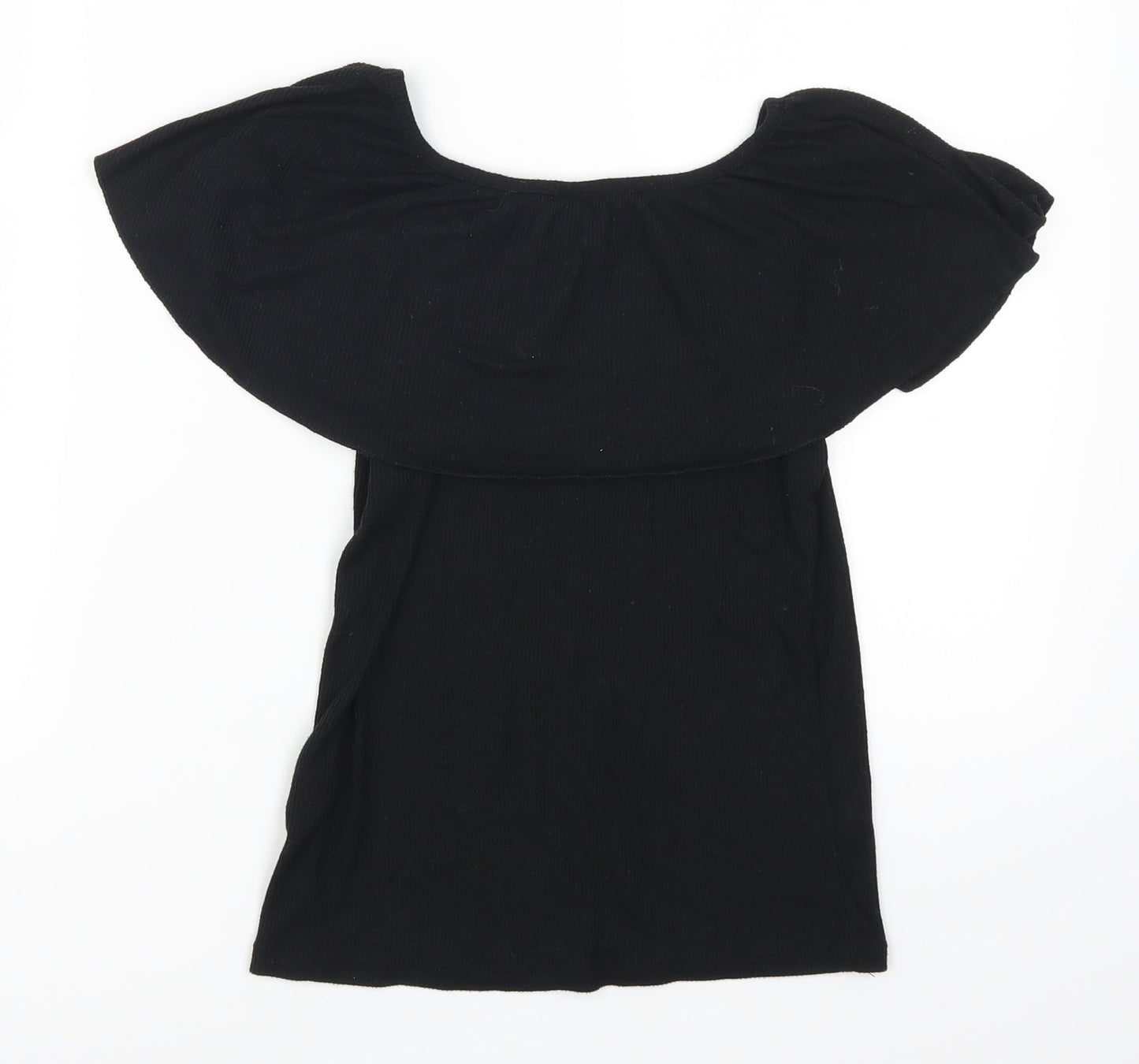 Lindex Girls Black   Basic T-Shirt Size 9-10 Years