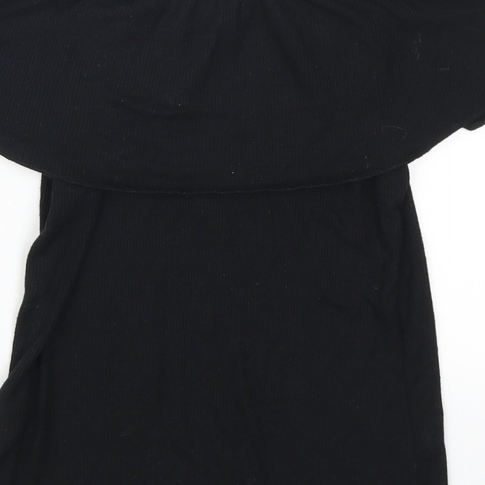 Lindex Girls Black   Basic T-Shirt Size 9-10 Years