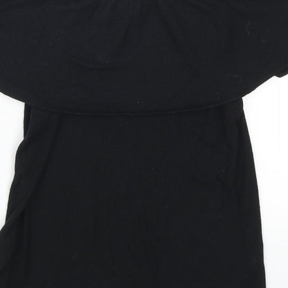 Lindex Girls Black   Basic T-Shirt Size 9-10 Years