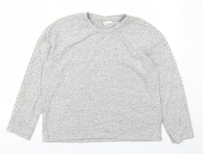 H&M Womens Grey   Pullover Sweatshirt Size M