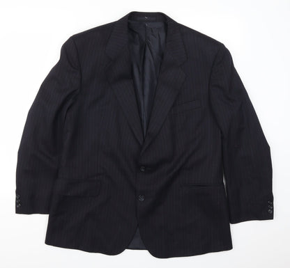 Mens UK Size 44 Marks and Spencer Regular Blue Suit Jacket