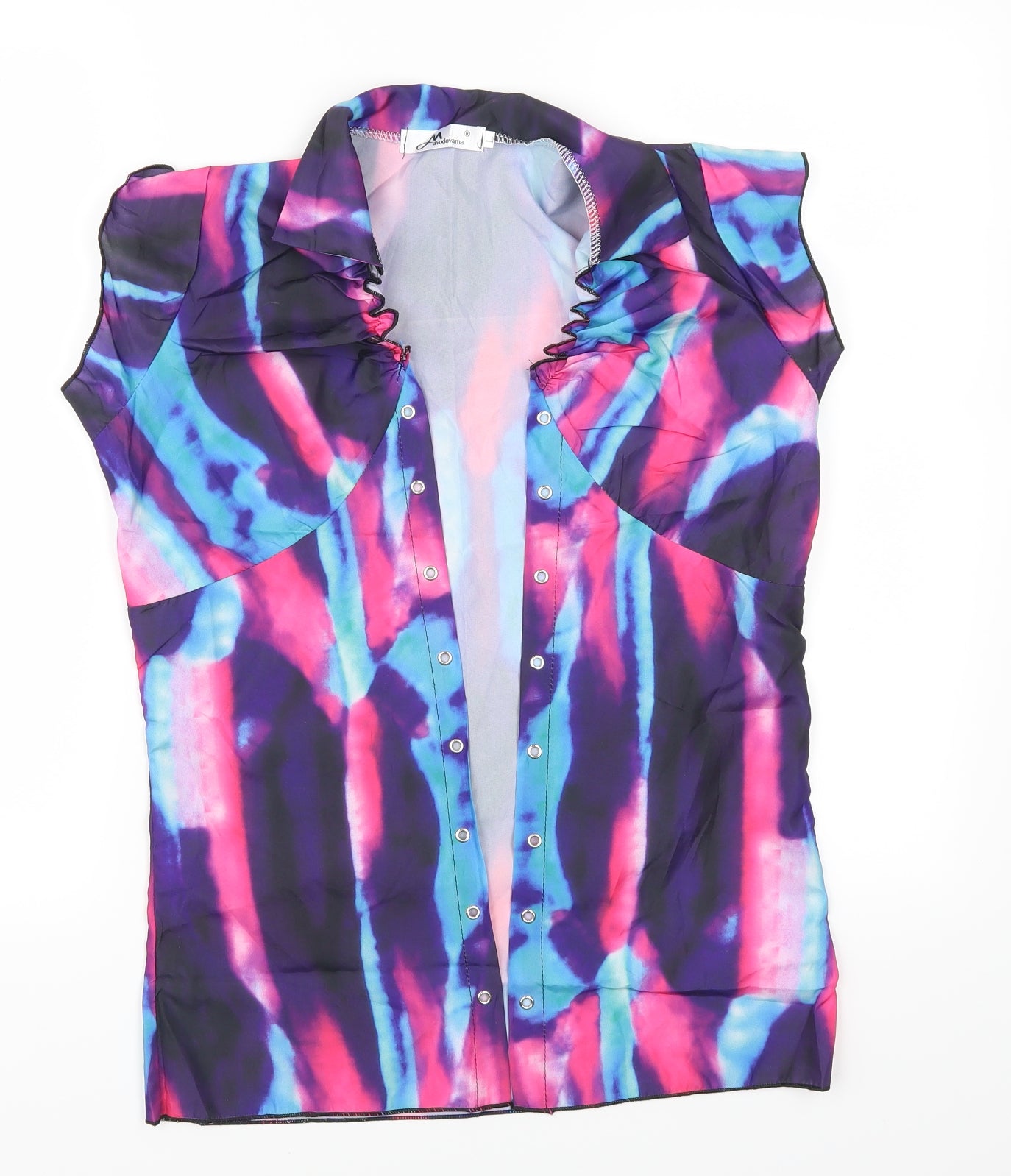 Mavodovama Womens Pink   Basic Blouse Size L  - Abstract