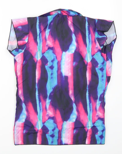 Mavodovama Womens Pink   Basic Blouse Size L  - Abstract