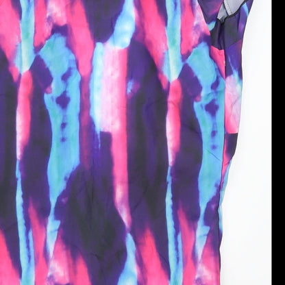 Mavodovama Womens Pink   Basic Blouse Size L  - Abstract