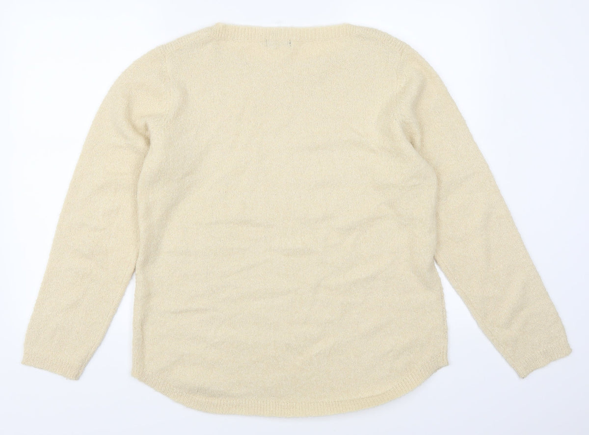 M&Co Womens Beige   Pullover Jumper Size 16