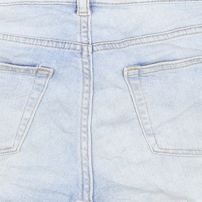 H&M Womens Blue  Denim Cut-Off Shorts Size 36