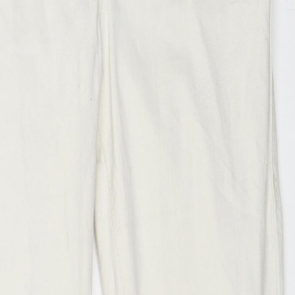 Topshop Womens White  Denim Skinny Jeans Size 28 in L30 in