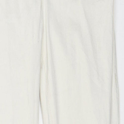 Topshop Womens White  Denim Skinny Jeans Size 28 in L30 in
