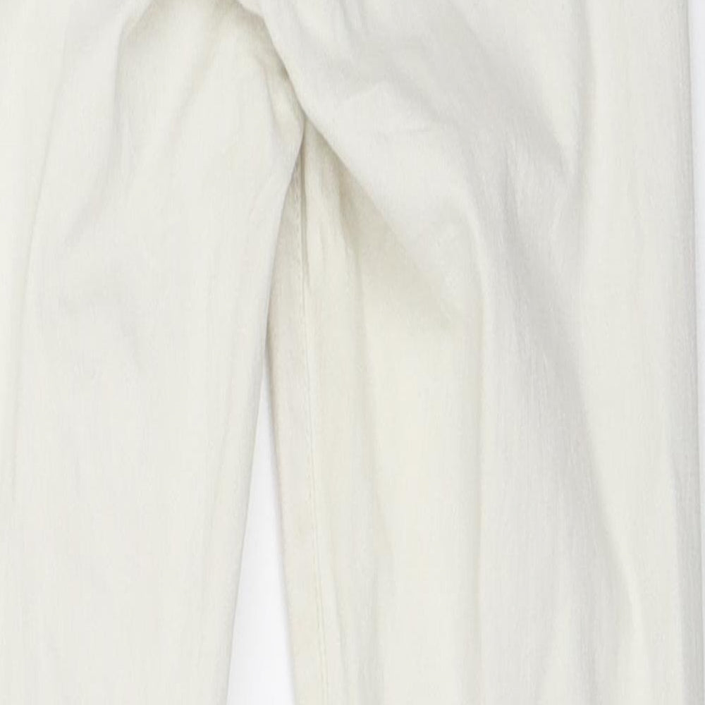 Topshop Womens White  Denim Skinny Jeans Size 28 in L30 in