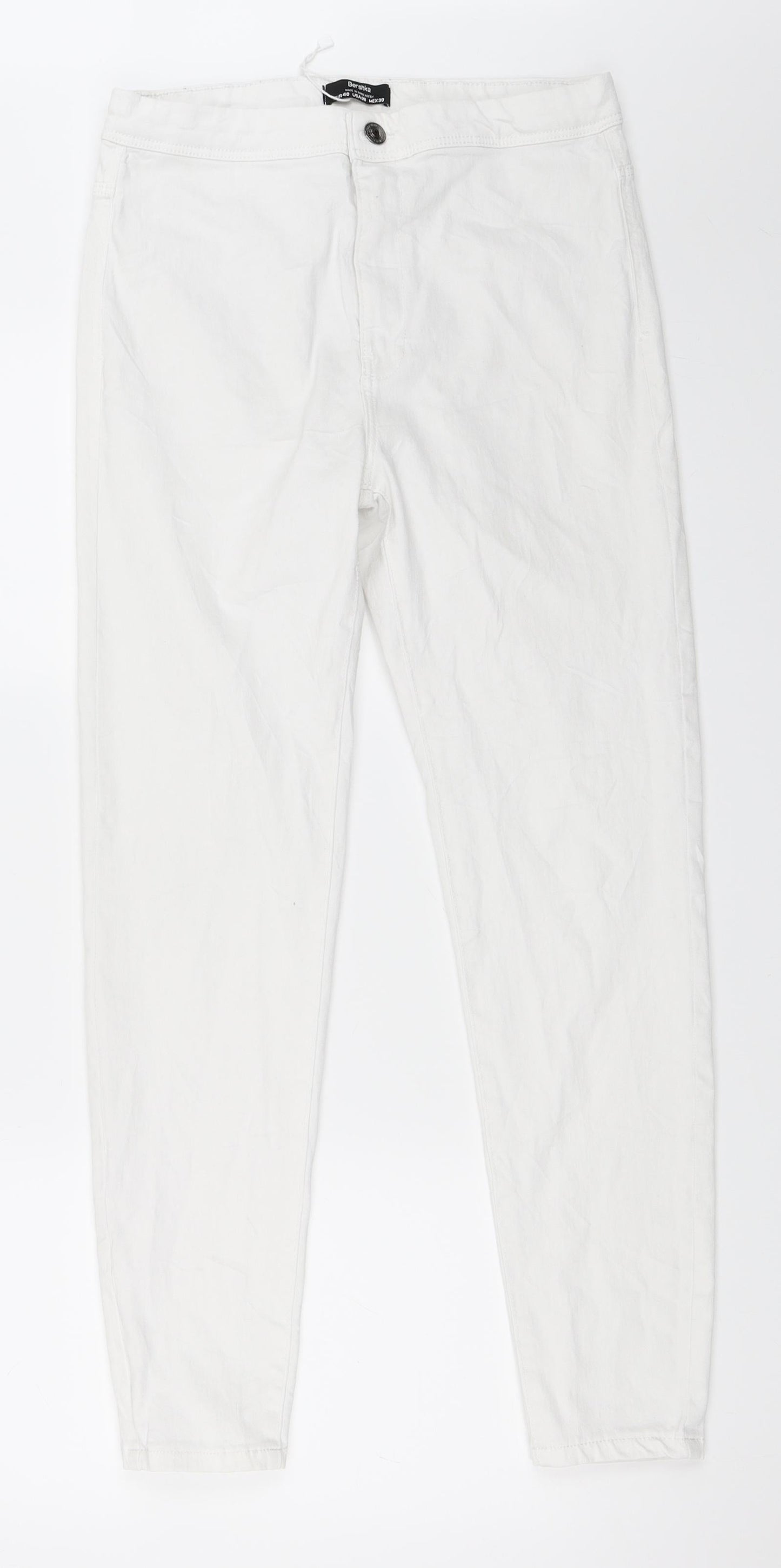 Womens UK Size 40 Berksha Regular Fit Skinny White Jeans