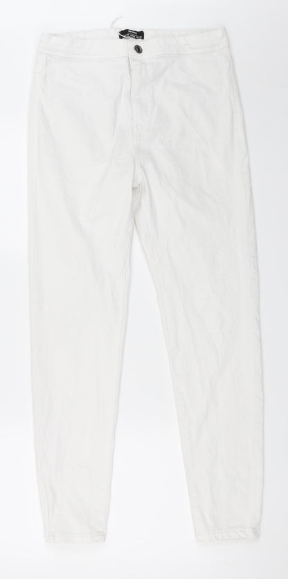 Womens UK Size 40 Berksha Regular Fit Skinny White Jeans