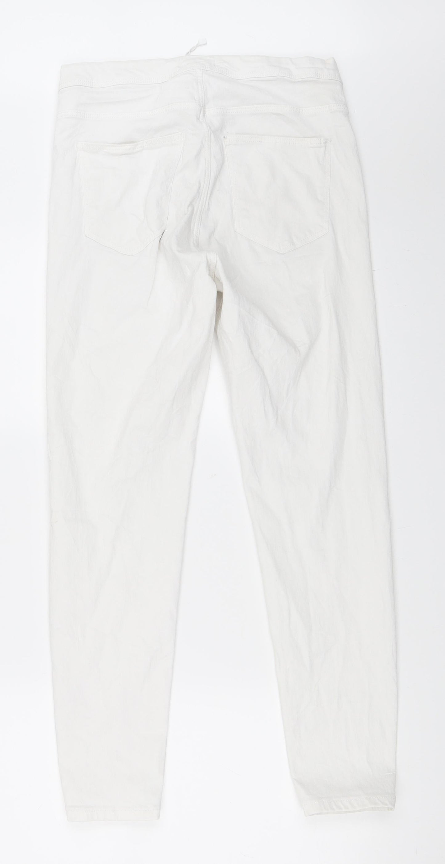 Womens UK Size 40 Berksha Regular Fit Skinny White Jeans