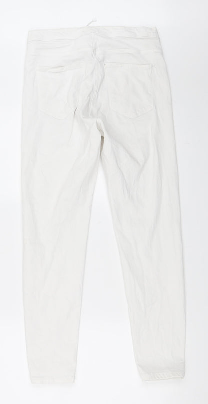 Womens UK Size 40 Berksha Regular Fit Skinny White Jeans