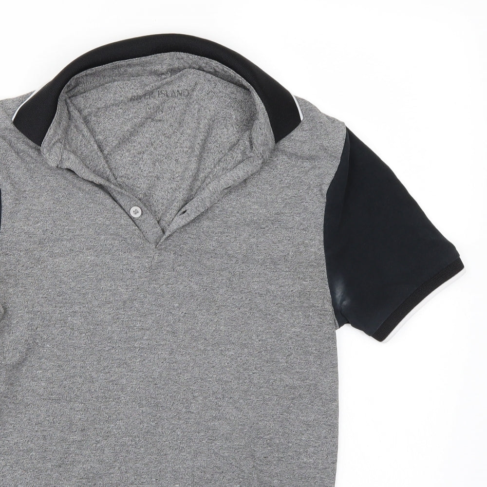 Riverisland Mens Grey    T-Shirt Size S