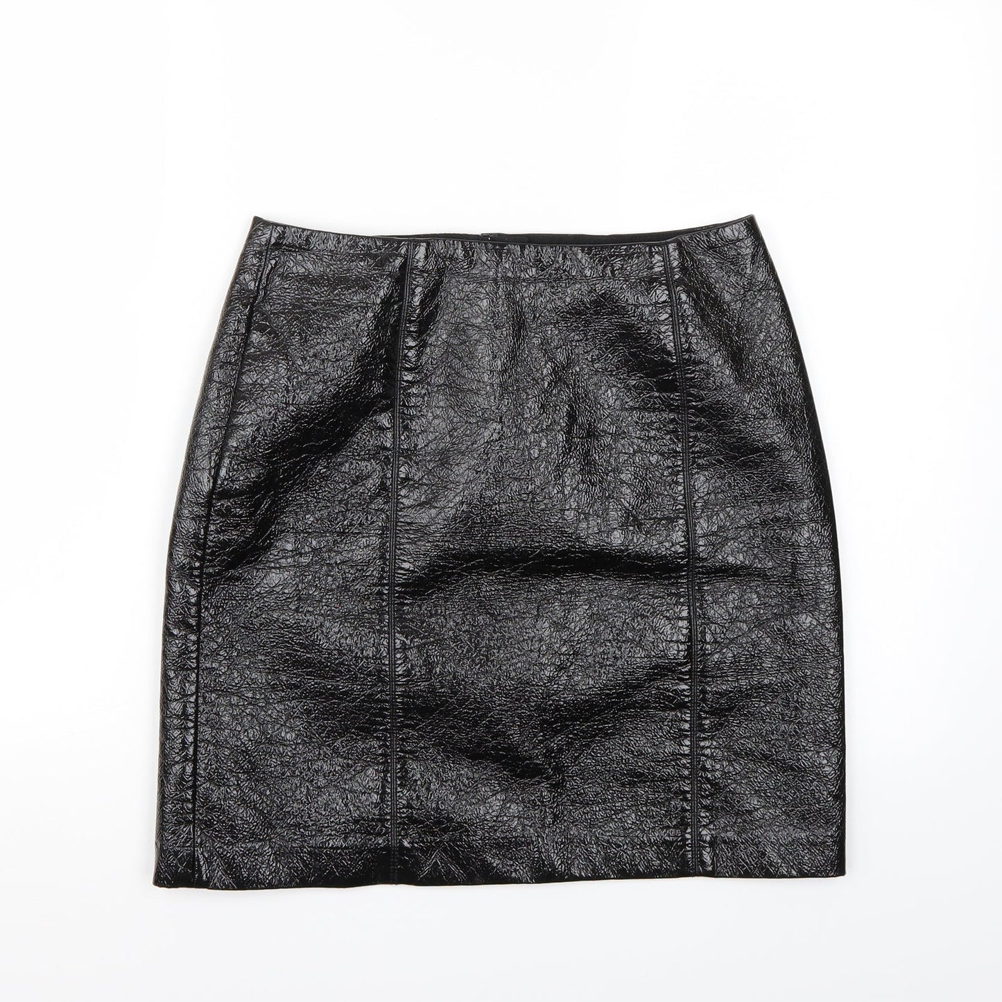 H&M Womens Black   A-Line Skirt Size 6