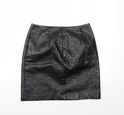 H&M Womens Black   A-Line Skirt Size 6