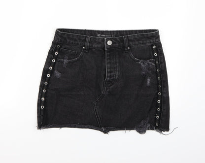 Zara Womens Black   A-Line Skirt Size S