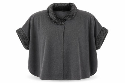 Profile Womens Grey   Jacket Poncho One Size