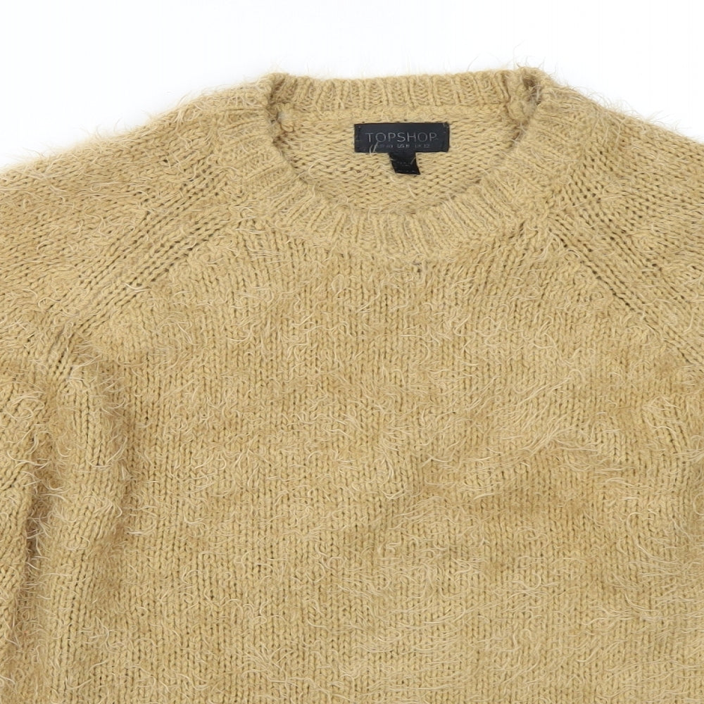 Topshop Womens Beige   Pullover Jumper Size 12