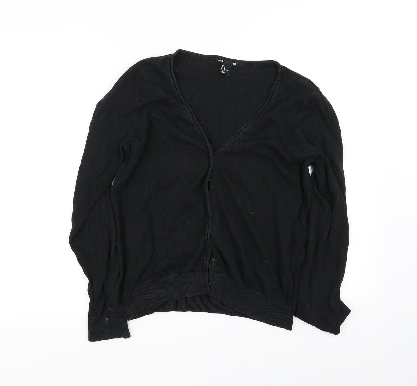H&M Womens Black   Cardigan Jumper Size M