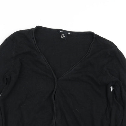 H&M Womens Black   Cardigan Jumper Size M