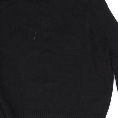 Divided Womens Black   Pullover Jumper Size L