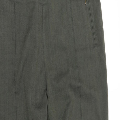 Womens UK Size 14 Marks and Spencer Regular Fit  Green Trousers