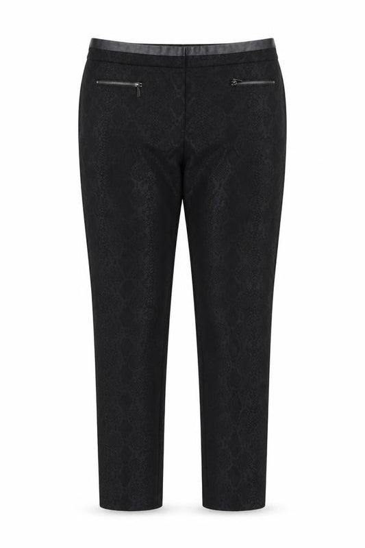 Womens UK Size 8 Preworn Regular Fit  Black Trousers