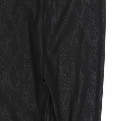 Womens UK Size 8 Preworn Regular Fit  Black Trousers
