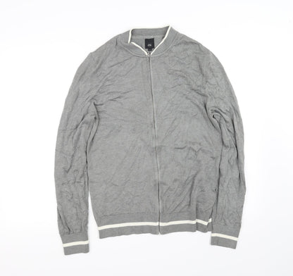 River Island Mens Grey   Cardigan Jumper Size S