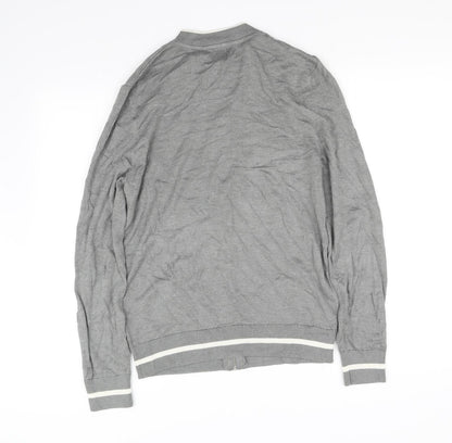River Island Mens Grey   Cardigan Jumper Size S