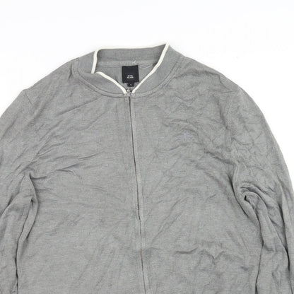 River Island Mens Grey   Cardigan Jumper Size S