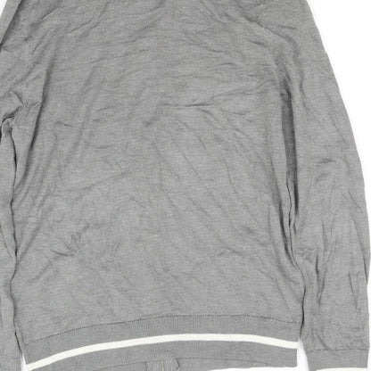 River Island Mens Grey   Cardigan Jumper Size S