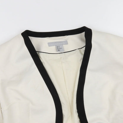H&M Womens Beige   Jacket Coat Size 8