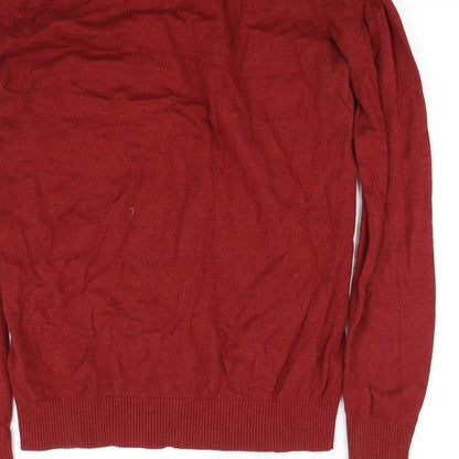 Mario Conti Womens Red   Basic T-Shirt Size L
