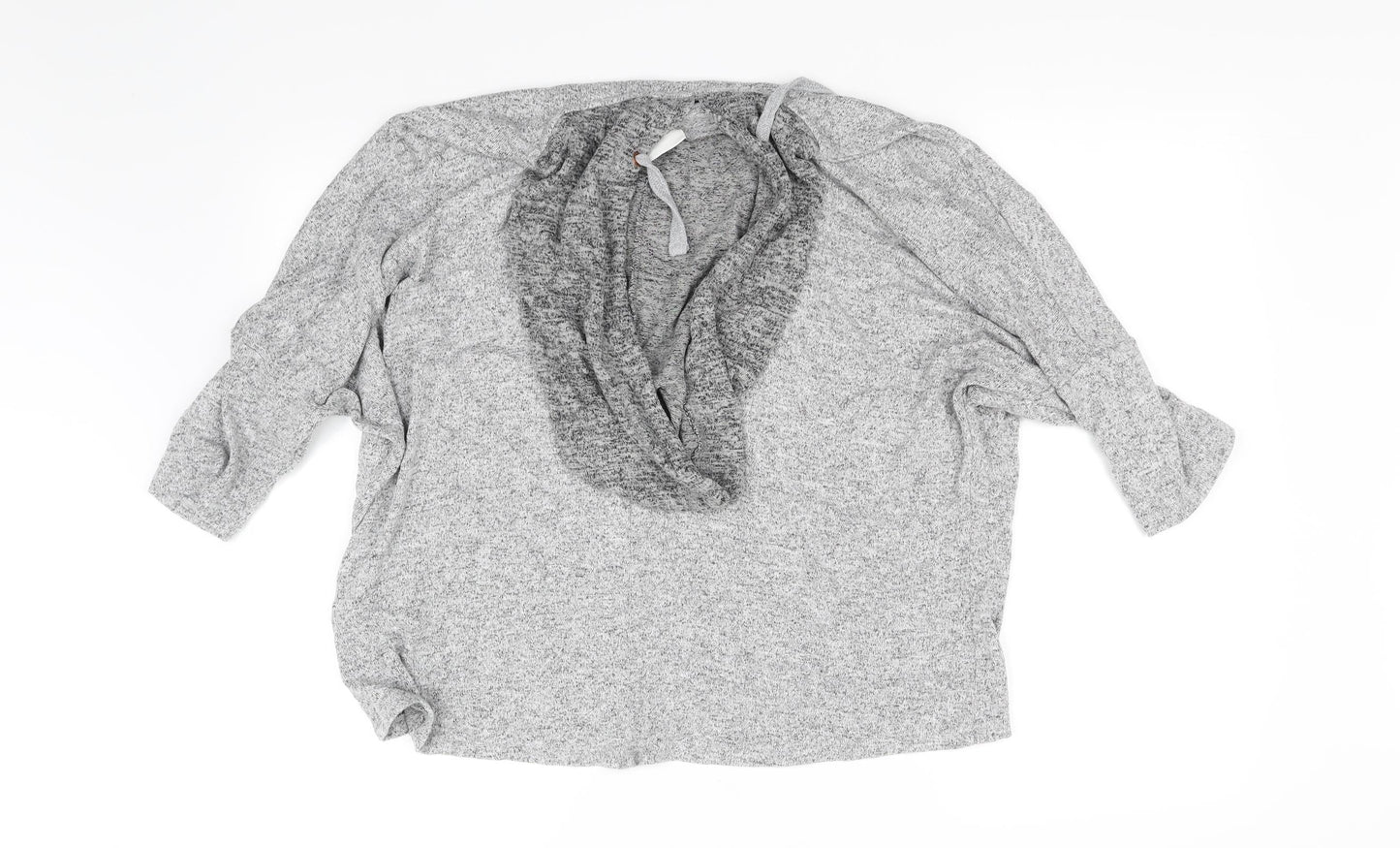Womens UK Size M River Island Grey Basic T-Shirt