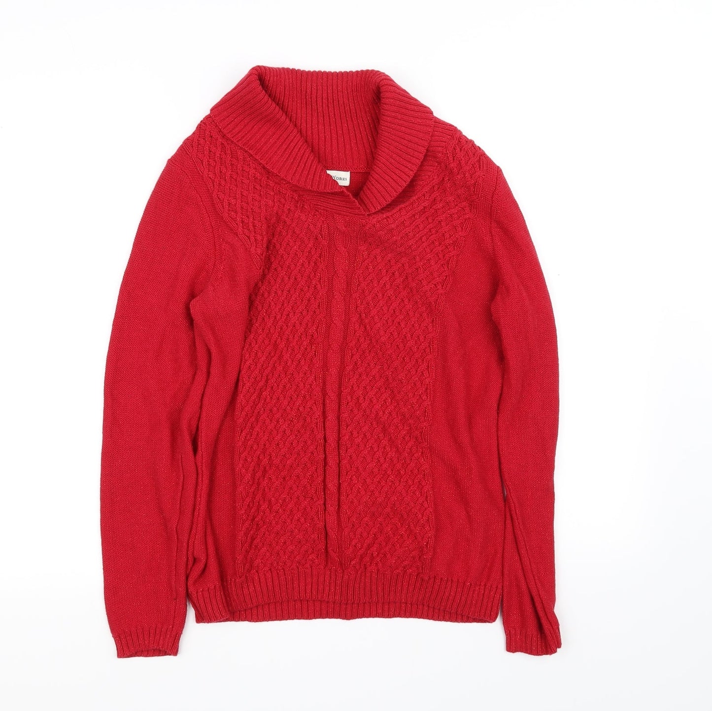 studio  Womens Red   Pullover Sweatshirt Size M