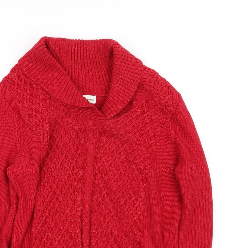 studio  Womens Red   Pullover Sweatshirt Size M