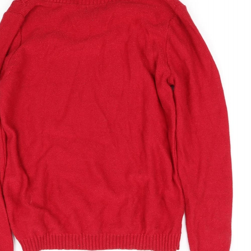 studio  Womens Red   Pullover Sweatshirt Size M