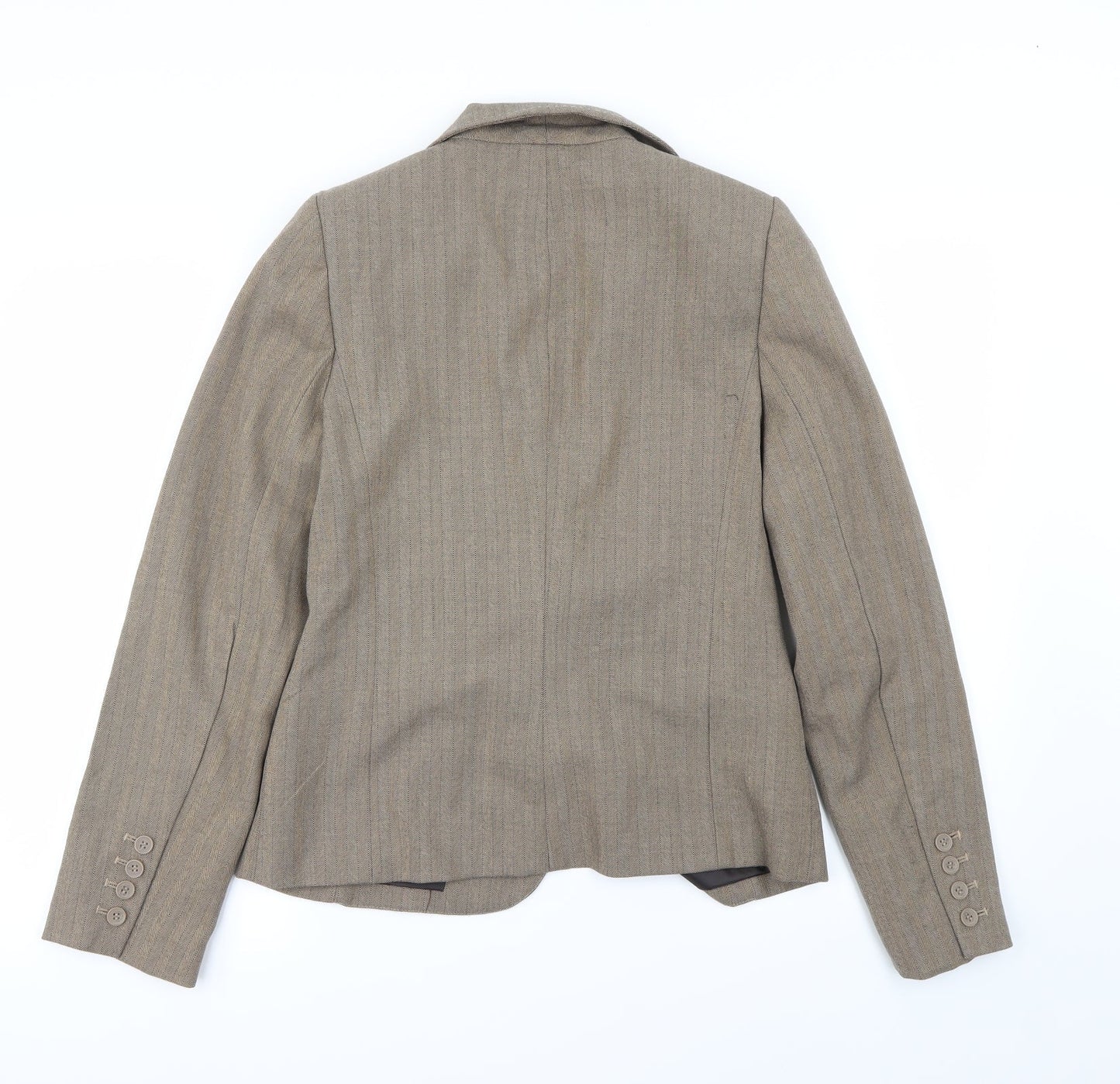 Womens UK Size 12 Preworn Regular Brown Blazer