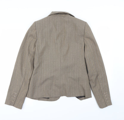Womens UK Size 12 Preworn Regular Brown Blazer