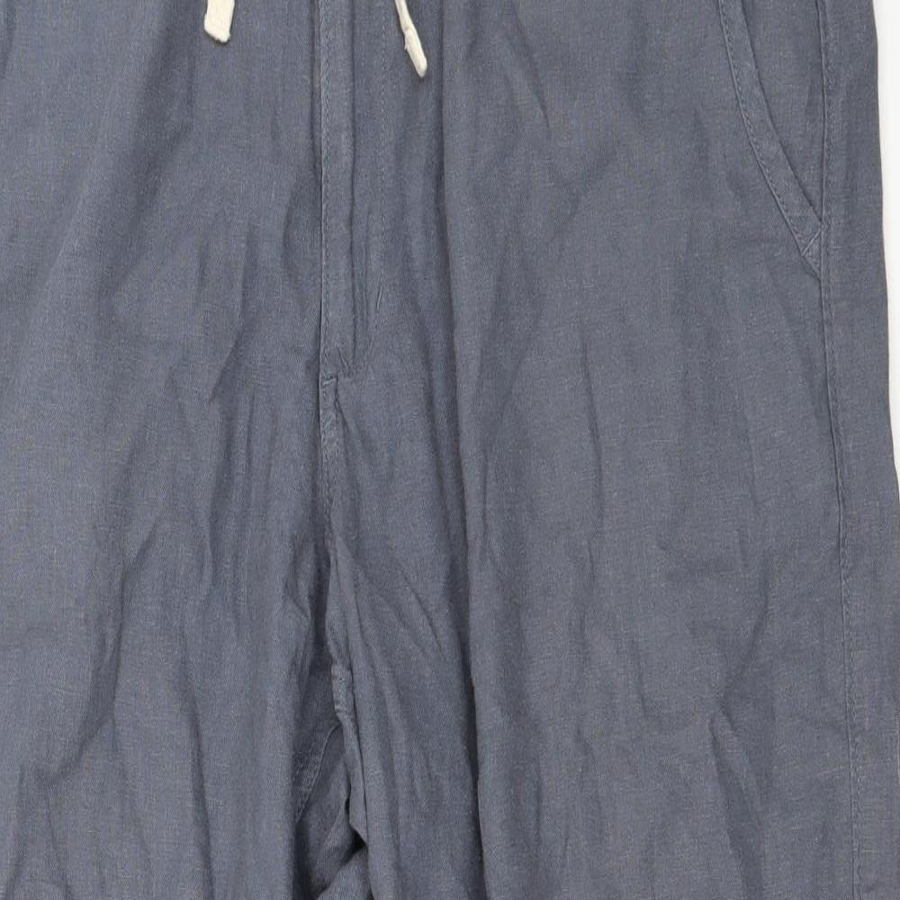 Womens UK Size 38 in Marks and Spencer Regular Fit  Blue Trousers