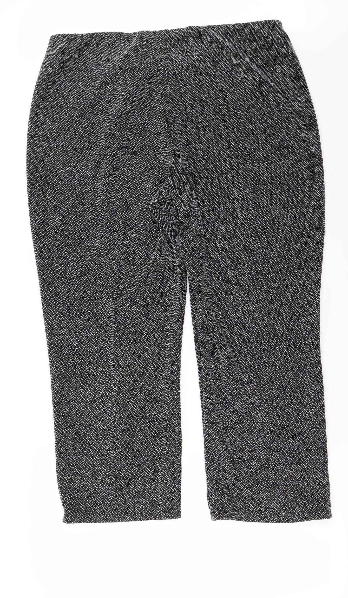 Womens UK Size 38 in Preworn Regular Fit  Grey Trousers