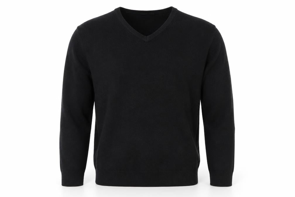 Mens UK Size M Marks and Spencer Black Pullover Jumper