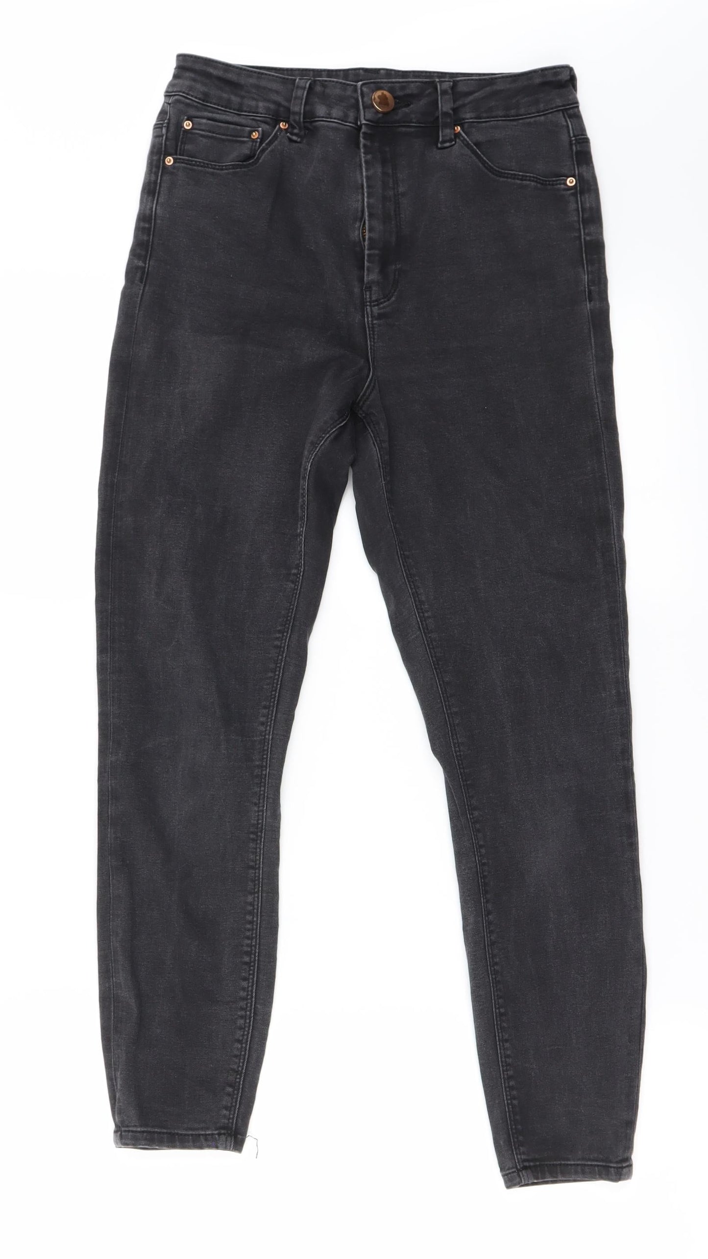 Womens UK Size 26 in Preworn Regular Fit Skinny Grey Jeans