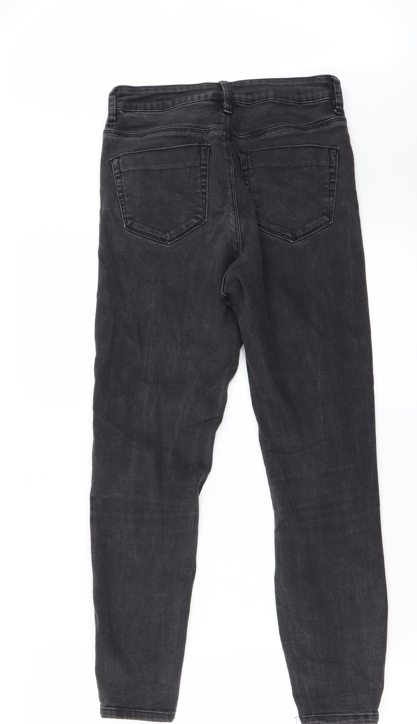 Womens UK Size 26 in Preworn Regular Fit Skinny Grey Jeans