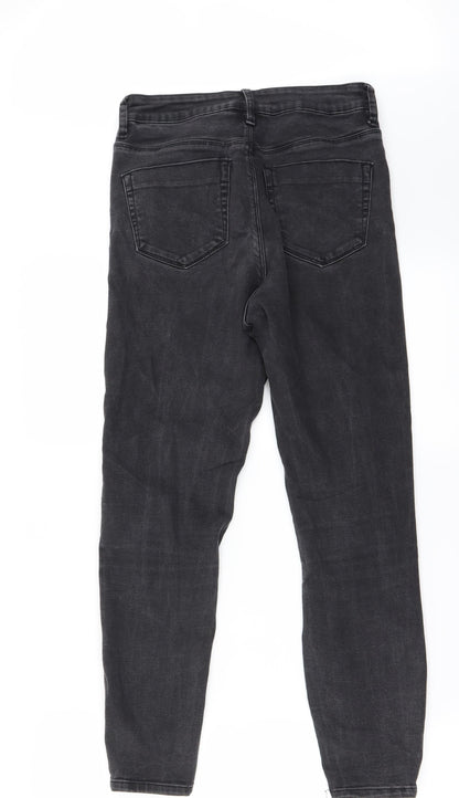 Womens UK Size 26 in Preworn Regular Fit Skinny Grey Jeans