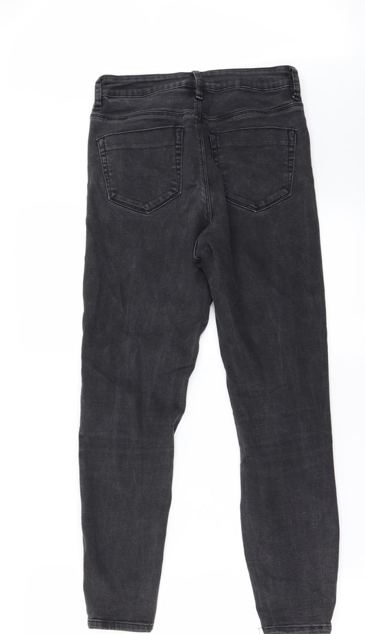 Womens UK Size 26 in Preworn Regular Fit Skinny Grey Jeans