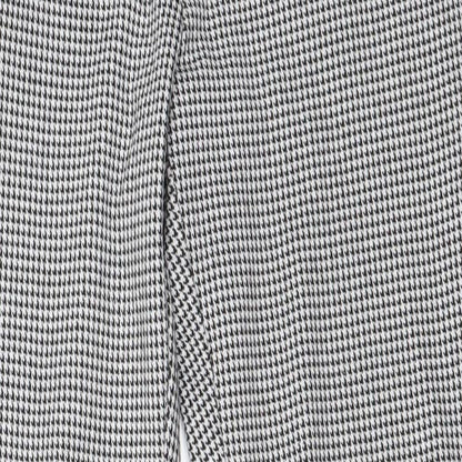 River Island Womens White Check  Trousers  Size 32 in L28 in